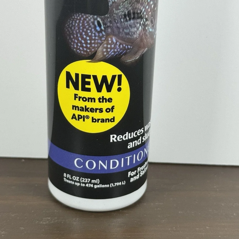 Aquarian Aquarium Cleaner Conditioner Liquid 8 oz Fresh Salt Water Treatment New